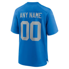 NFL Detroit Lions Alternate Custom Game Jersey - Blue