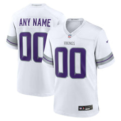 NFL Minnesota Vikings Alternate Custom Game Jersey - White