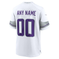 NFL Minnesota Vikings Alternate Custom Game Jersey - White