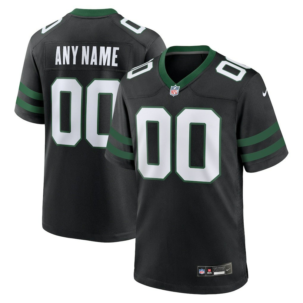 NFL New York Jets Alternate Custom Game Jersey - Legacy Black