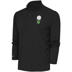 NHL Boston Bruins Antigua Shamrock Tribute Quarter-Zip Pullover Top - Charcoal
