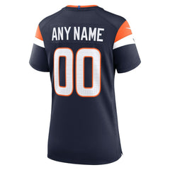NFL Denver Broncos Women's Alternate Mile High Collection Custom Game Jersey - Navy