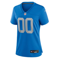 NFL Detroit Lions Women's Alternate Custom Game Jersey - Blue
