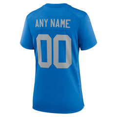 NFL Detroit Lions Women's Alternate Custom Game Jersey - Blue