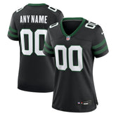 New York Jets Women's Alternate Custom Game Jersey Legacy Black
