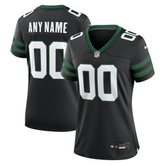 NFL New York Jets Women's Alternate Custom Game Jersey - Legacy Black