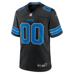 NFL Detroit Lions Alternate Custom Game Jersey - Black