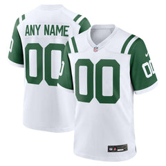 NFL New York Jets Classic Alternate Custom Replica Jersey - White