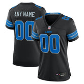 NFL Detroit Lions Women's Alternate Custom Game Jersey - Black