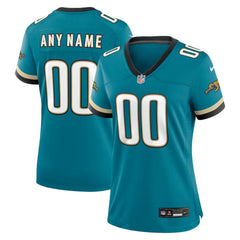 NFL Jacksonville Jaguars Women's Prowler Throwback Custom Game Jersey - Teal