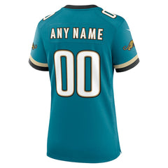 NFL Jacksonville Jaguars Women's Prowler Throwback Custom Game Jersey - Teal