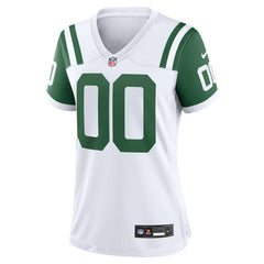 NFL New York Jets Women's Classic Alternate Custom Replica Jersey - White