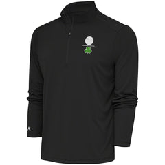 Denver Nuggets Antigua Shamrock Tribute Quarter-Zip Pullover Top Charcoal