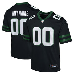 NFL New York Jets Youth Alternate Custom Game Jersey - Black