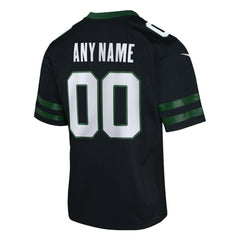 NFL New York Jets Youth Alternate Custom Game Jersey - Black
