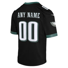 NFL Philadelphia Eagles Youth Alternate Custom Game Jersey - Black