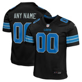 NFL Detroit Lions Youth Alternate Custom Game Jersey - Black