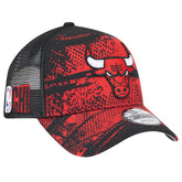 Chicago Bulls Tip Off A-Frame Trucker 9FORTY Adjustable Hat Black/Red