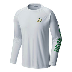 Athletics Columbia Terminal Tackle Long Sleeve T-Shirt - White T-shirts