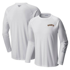 San Francisco Giants Columbia Terminal Tackle Long Sleeve T-Shirt - White T-shirts