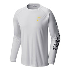 Pittsburgh Pirates Columbia Terminal Tackle Long Sleeve T-Shirt - White T-shirts