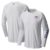Toronto Blue Jays Columbia Terminal Tackle Long Sleeve T-Shirt - White T-shirts