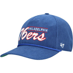 Philadelphia 76ers '47 Double Header Sidepatch Cord Hitch Adjustable Hat Royal