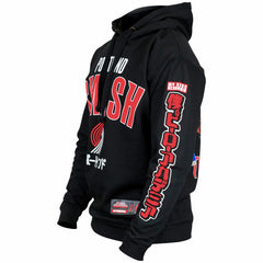 Portland Trail Blazers Hyperfly Unisex NBA x My Hero Academia All Might Smash Pullover Hoodie Black