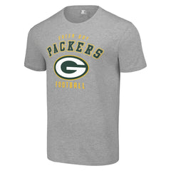 Green Bay Packers Starter Logo T-Shirt Heather Gray