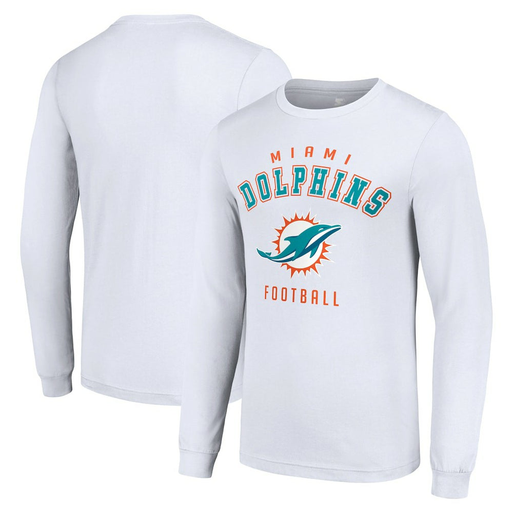 Miami Dolphins Starter Long Sleeve T-Shirt White