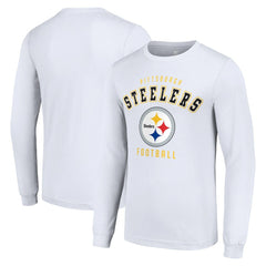Pittsburgh Steelers Starter Long Sleeve T-Shirt White