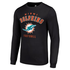 Miami Dolphins Starter Long Sleeve T-Shirt Black