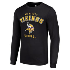 Minnesota Vikings Starter Long Sleeve T-Shirt Black