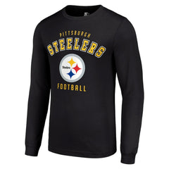 Pittsburgh Steelers Starter Long Sleeve T-Shirt Black