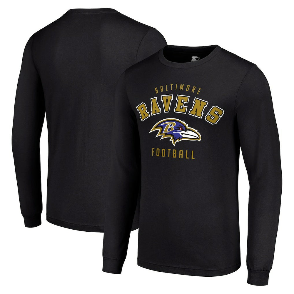 Baltimore Ravens Starter Long Sleeve T-Shirt Black