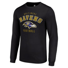 Baltimore Ravens Starter Long Sleeve T-Shirt Black