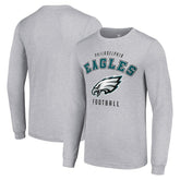 Philadelphia Eagles Starter Long Sleeve T-Shirt Heather Gray