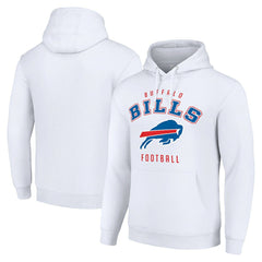 Buffalo Bills Starter Unisex Logo Pullover Hoodie White