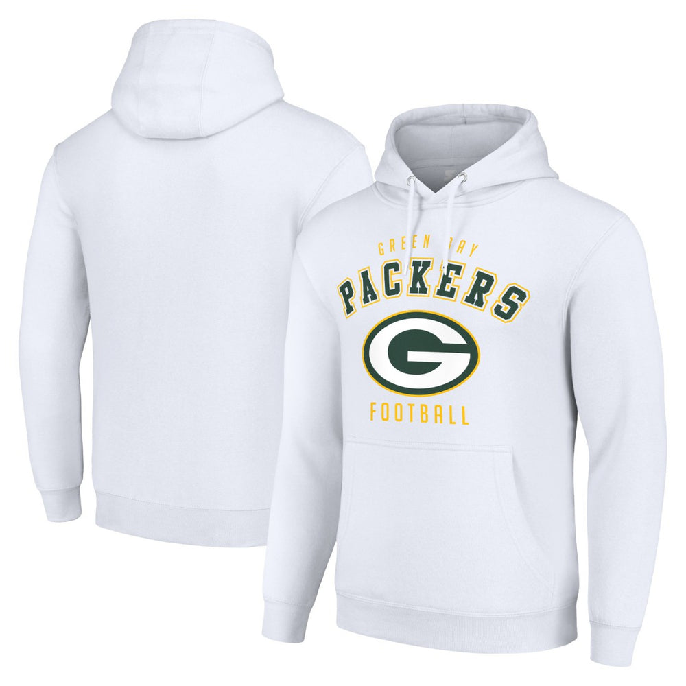 Green Bay Packers Starter Unisex Logo Pullover Hoodie White