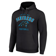 Carolina Panthers Starter Unisex Logo Pullover Hoodie Black