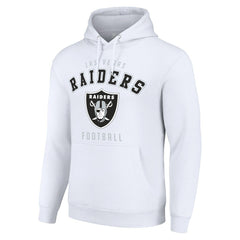 Las Vegas Raiders Starter Unisex Logo Pullover Hoodie White