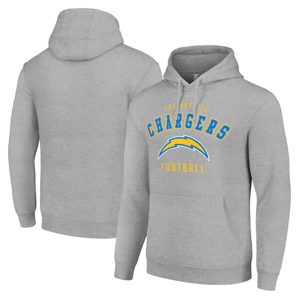 Los Angeles Chargers Starter Unisex Logo Pullover Hoodie Heather Gray