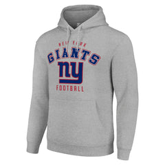 New York Giants Starter Unisex Logo Pullover Hoodie Heather Gray