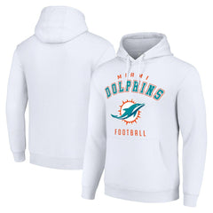 Miami Dolphins Starter Unisex Logo Pullover Hoodie White