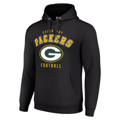 Green Bay Packers Starter Unisex Logo Pullover Hoodie Black