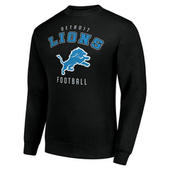 Detroit Lions Starter Team Logo Pullover Sweatshirt Black