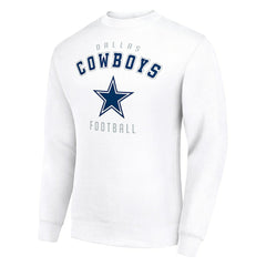 Dallas Cowboys Starter Team Logo Pullover Sweatshirt White