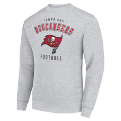 Tampa Bay Buccaneers Starter Team Logo Pullover Sweatshirt Heather Gray