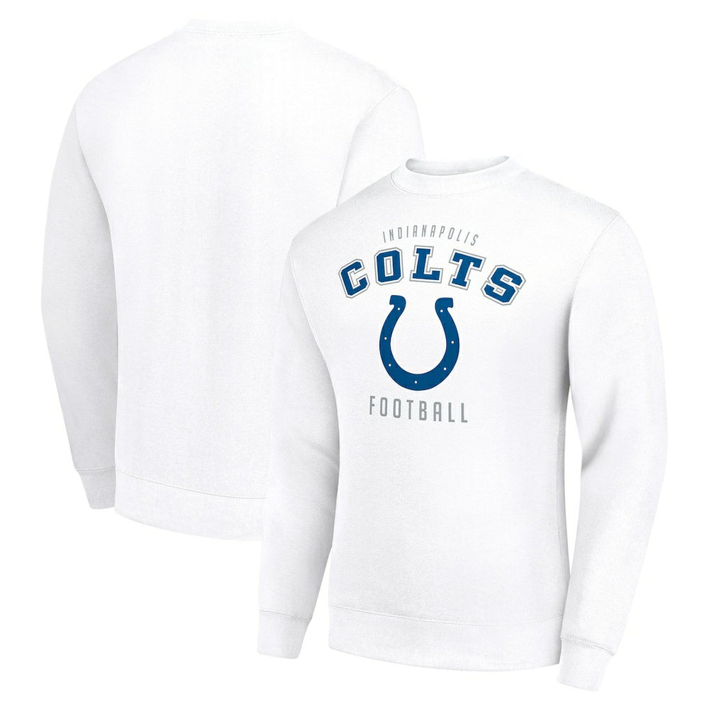 Indianapolis Colts Starter Team Logo Pullover Sweatshirt White