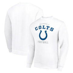 Indianapolis Colts Starter Team Logo Pullover Sweatshirt White